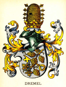 Farbige Darstellung des Wappens von Philipp Dremel