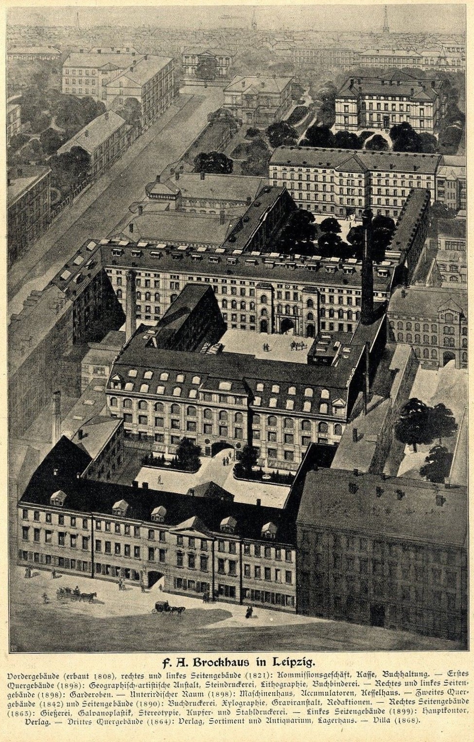 Das Brockhaus-Gebäude in Leipzig, 1899
